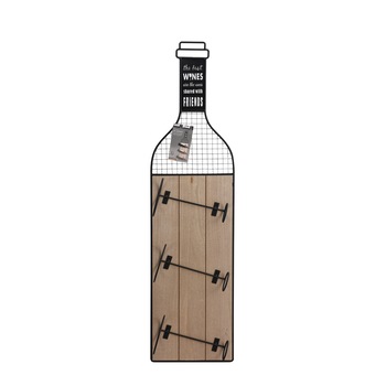 Suport perete sticle vin, model sticla Suport perete sticle vin, model sticla