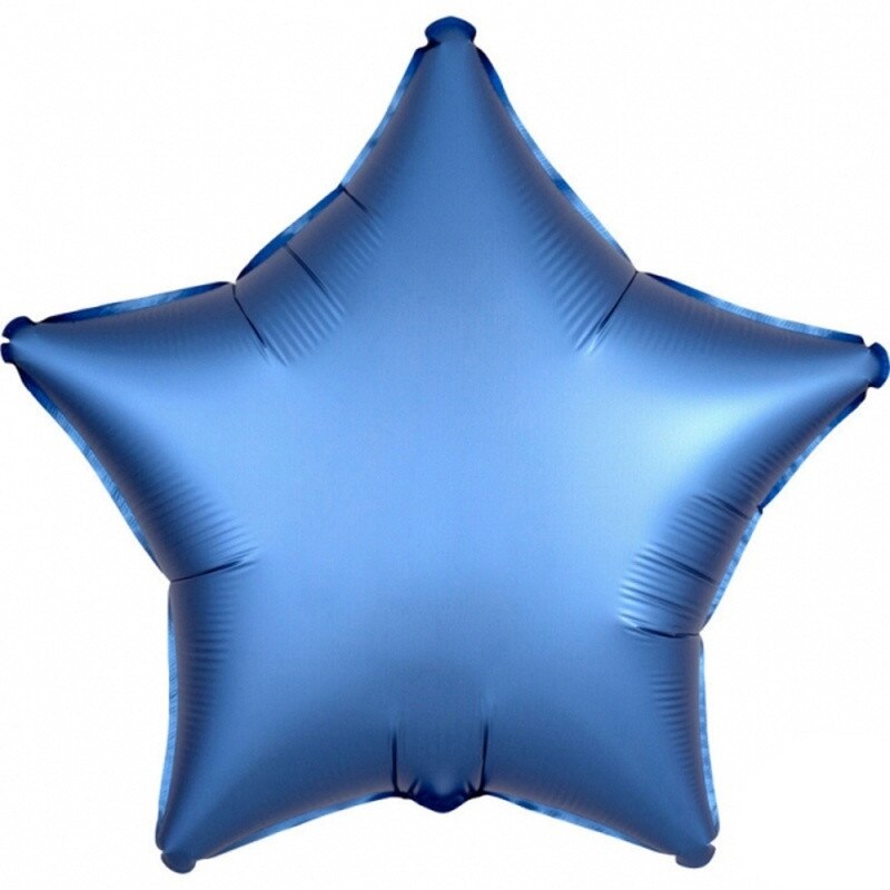 Balon folie 45 cm stea Satin Luxe Azure, Amscan 36811