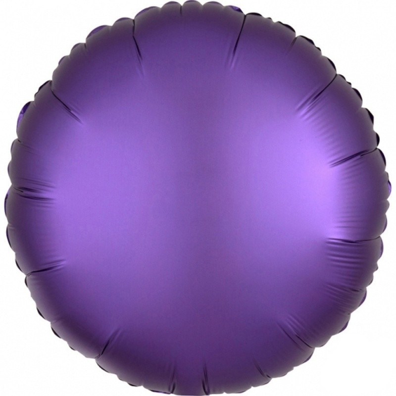 Balon folie 45 cm rotund Satin Luxe Purple Royale, Amscan 36817