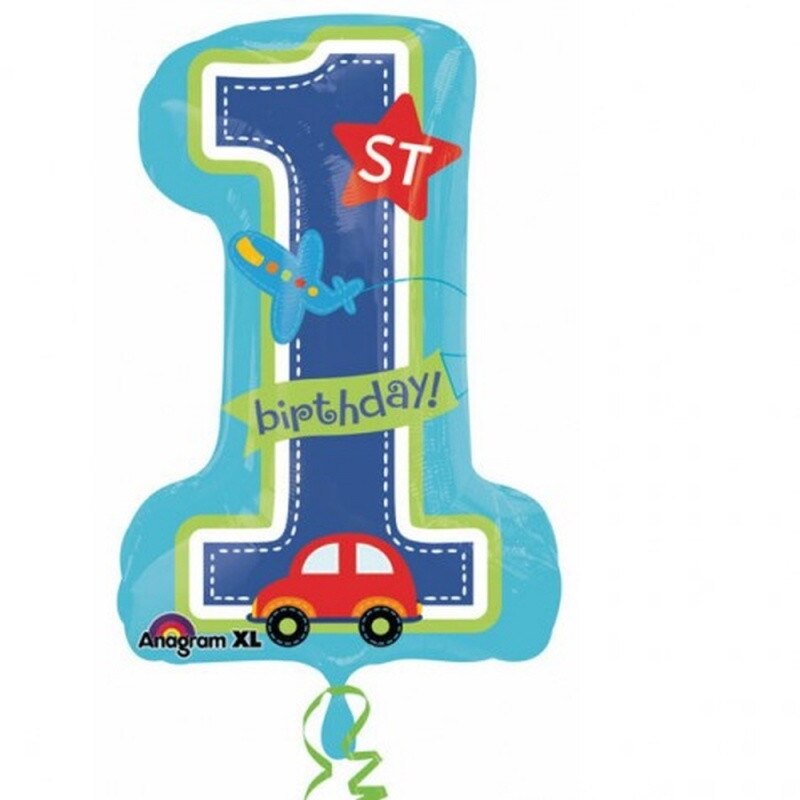 Balon Folie Figurina 1st Birthday Boy - 48 x 71 cm, Amscan 29819