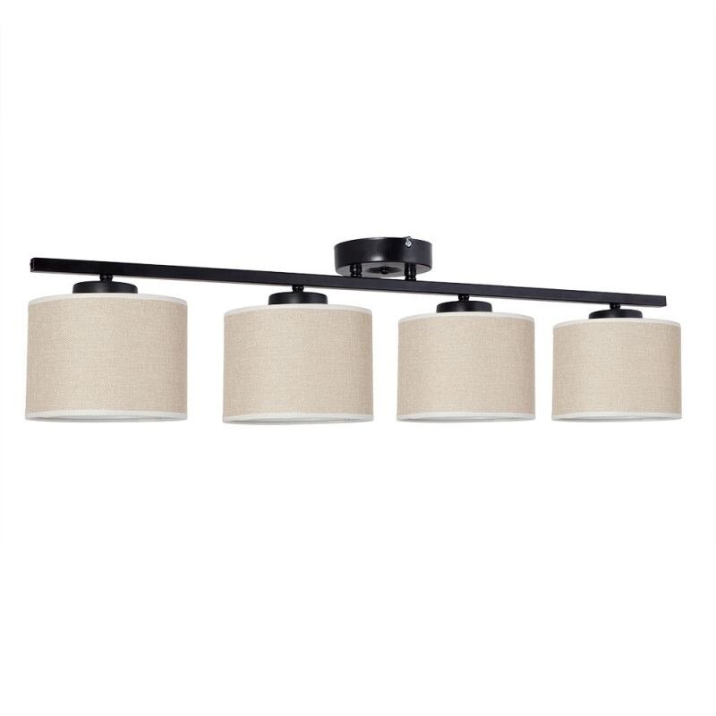 Lustra, Lumexx, Can 4 brate Negru Hasir , 4XE27 Max 60 W