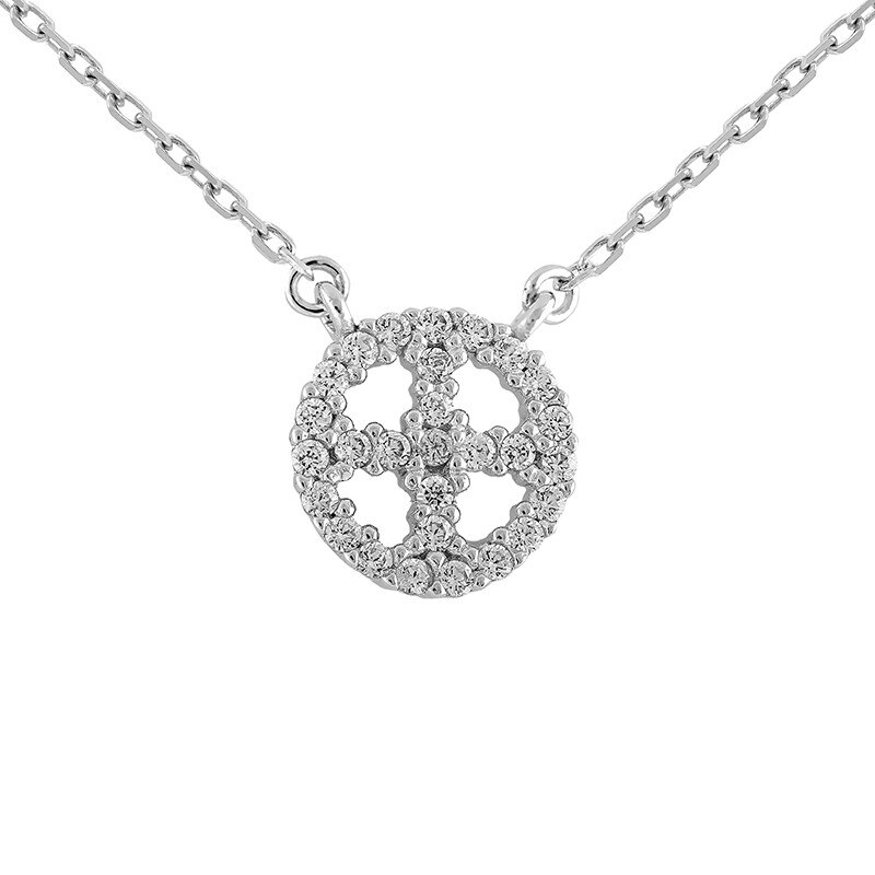 Pandantiv cu Lant Carla M* Argint 925 CZ OP8810