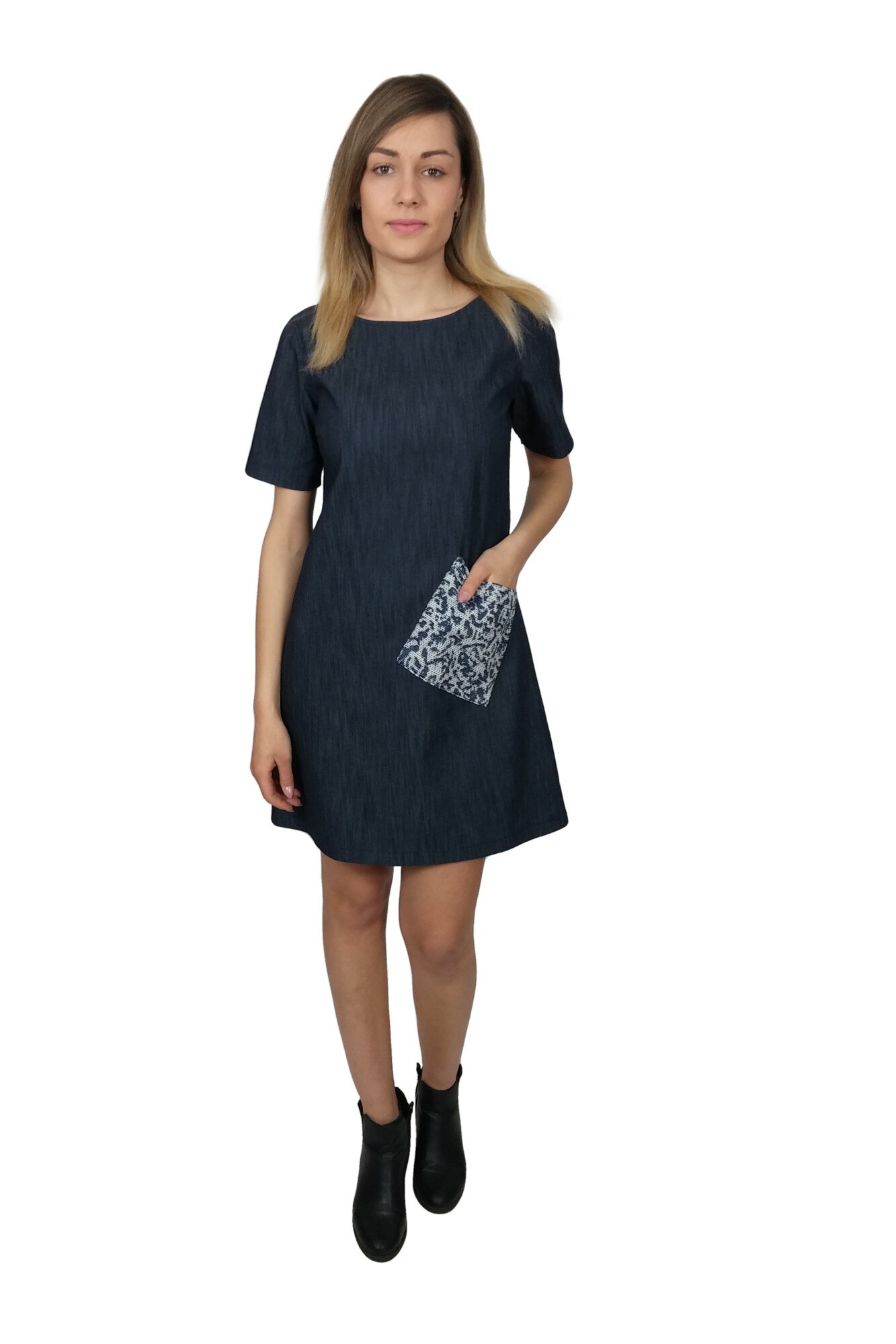 Rochie dama, Breel's, Casual, denim, Bleumarin