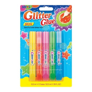 Lipici cu sclipici Vision 12gr 6 culori Lipici cu sclipici Vision 12gr 6 culori