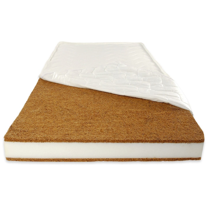 Beberoyal Kókuszos kiságy matrac, komfort 120*60*8 cm, levehető huzat