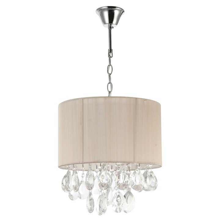 Lustra Interior Erste Retro 4x60W Max E27 EL0038458 Culoare Crem si Crom