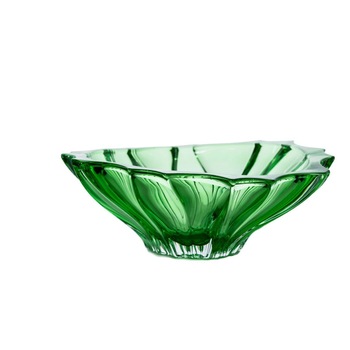 Fructiera Bohemia Venus Plantica verde, 33 cm Fructiera Bohemia Venus Plantica verde, 33 cm