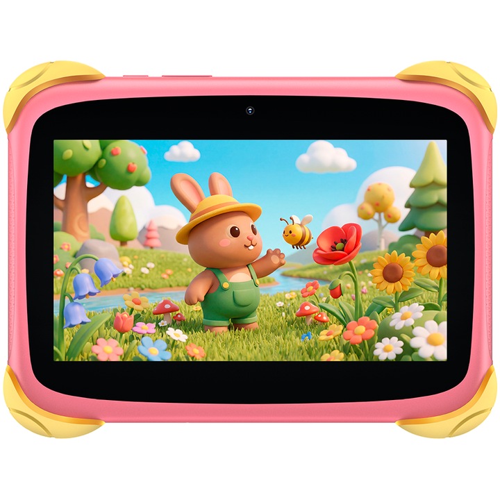 Tableta Blackview Link 1 Kids Mini, Procesor Quad-Core Rockchip RK3562, Ecran IPS 7", 3GB RAM, 32GB Flash, 5MP, Wi-Fi, Bluetooth, Android Roz