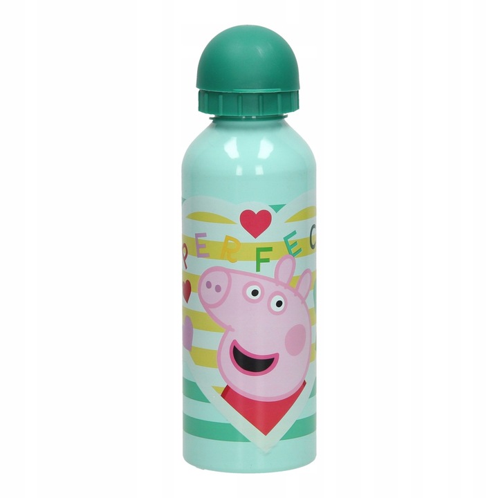 Бутилка от алуминий Peppa Pig 500ml с накрайник - Идеална за деца