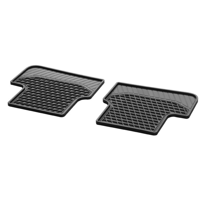 Set 2 covorase spate auto Mercedez Benz pentru S class 2015-2017,Negru,Cauciuc