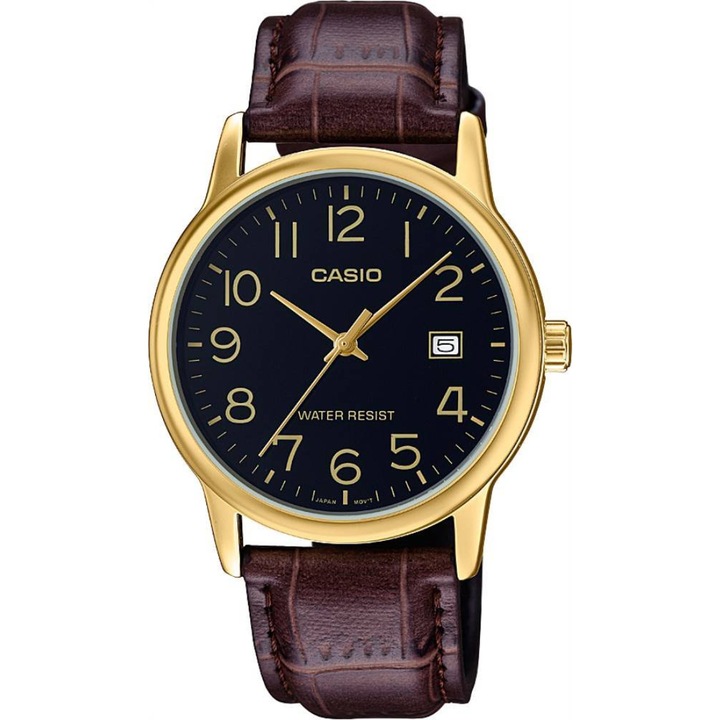 Ceas Barbati, Casio, Collection MTP-V0 MTP-V002L-7B2, Aurie, Negru