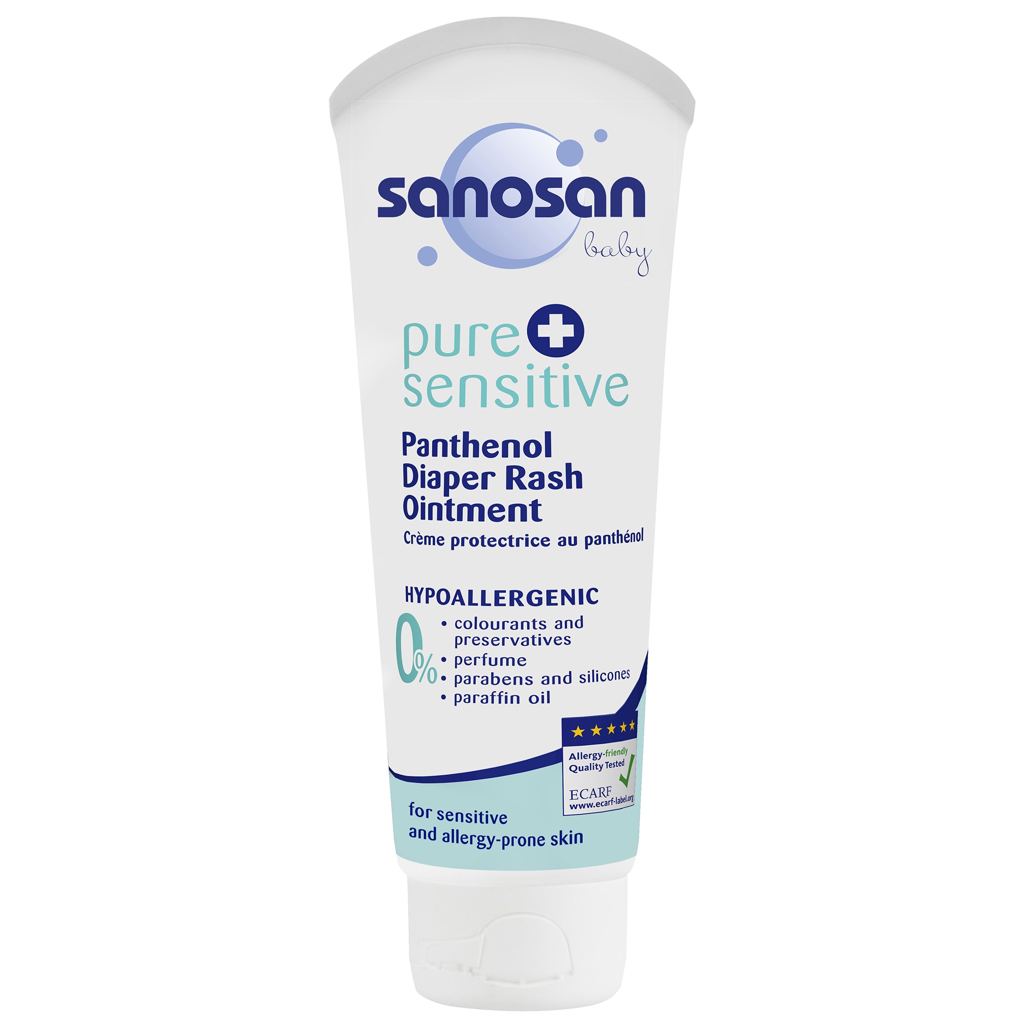 Unguent anti-iritatii cu Panthenol pentru piele sensibila Sanosan Baby, 100 ml