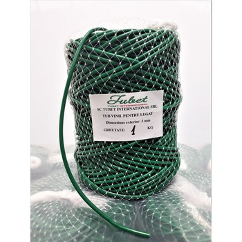 Tubeto - Tub de vinil pentru legat vita de vie, pomi fructiferi, legume - 3 mm Tubeto - Tub de vinil pentru legat vita de vie, pomi fructiferi, legume - 3 mm