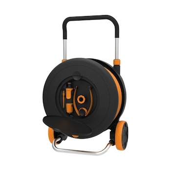 Carucior cu tambur Fiskars 1023644, 30 m lungime furtun, 13 mm (1/2 Carucior cu tambur Fiskars 1023644, 30 m lungime furtun, 13 mm (1/2