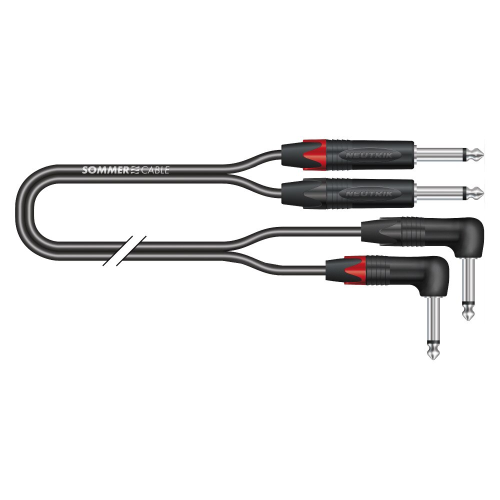Cablu instrument 2xJACK(6,3mm) - 2xJACK(6,3 mm) SommerCable - 3m