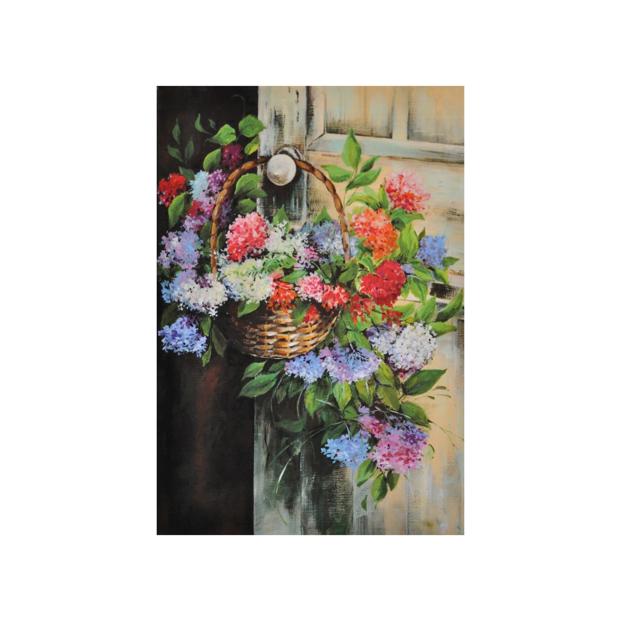 Tablou Canvas Mem Chic - Cosul cu flori , multicolor, 40x60cm