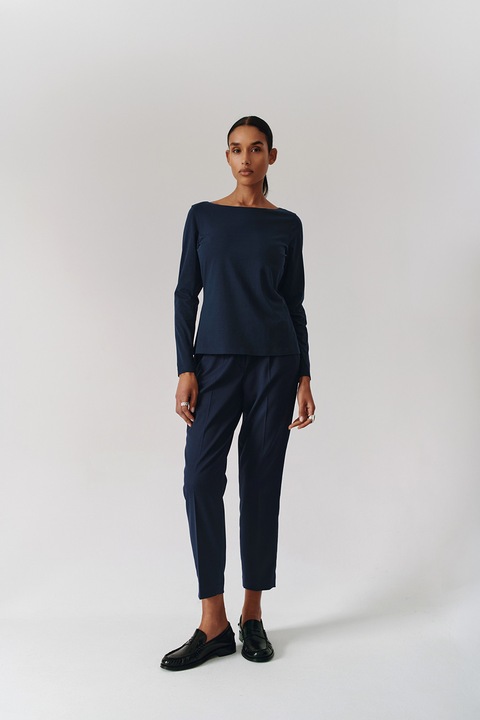 Tatuum, Bluza cu decolteu barcuta, Bleumarin