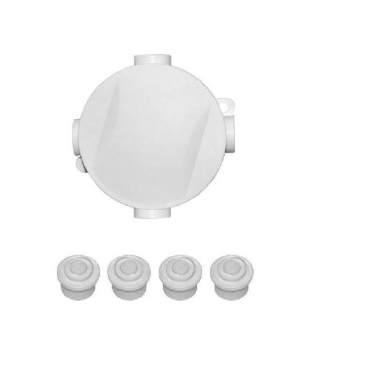Doza ramificatie "PT" - seria "Cross" Ø69mm x 30mm - Dablerom - SET 50 BUC