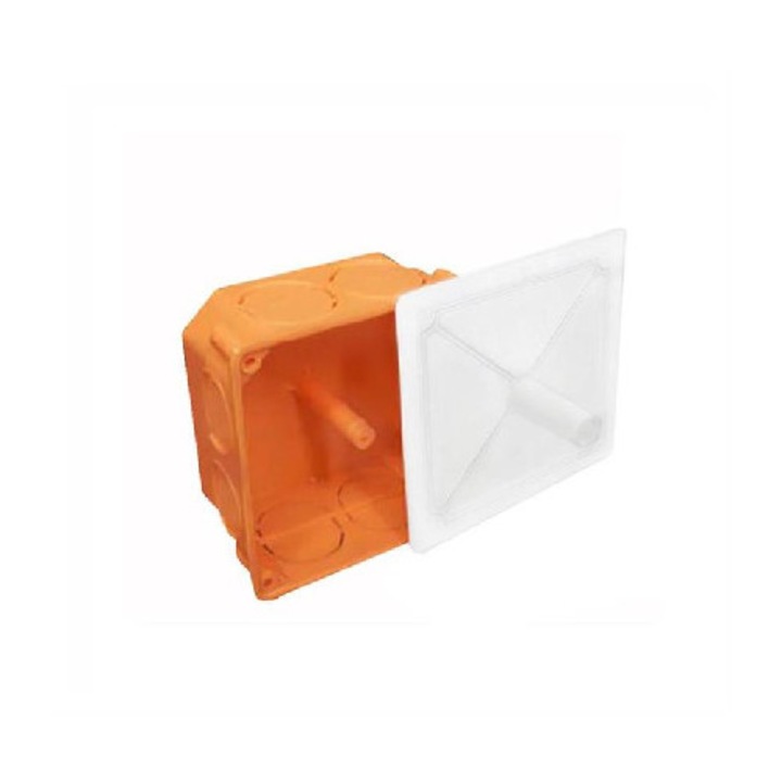 Doza ramificatie "ST" cu capac - 75x75x45mm - Dablerom - SET 50 BUC
