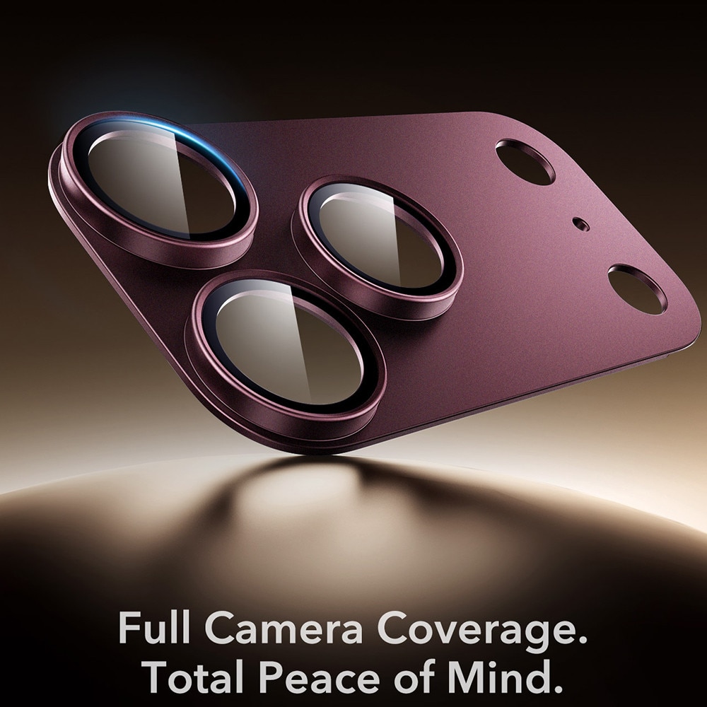 Folie Camera pentru iPhone 18 Pro - ESR Armorite Pro Camera Protector - Deep Burgundy