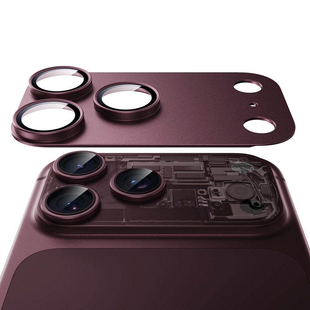 Folie Camera pentru iPhone 18 Pro - ESR Armorite Pro Camera Protector - Deep Burgundy