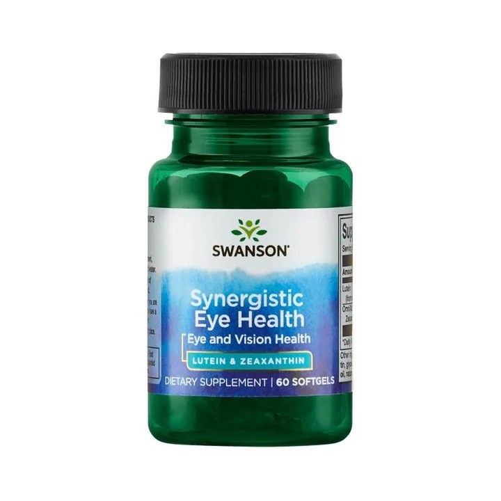 Swanson Synergistic Eye Health Lutein & Zeaxanthin, az egészséges szemért, 60 lágygél