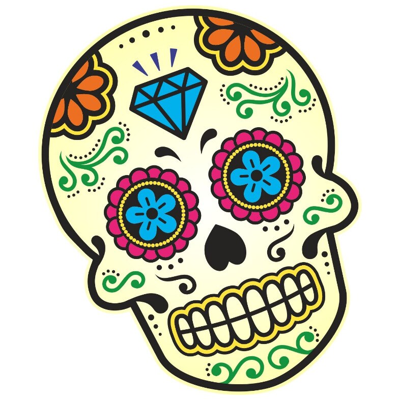 Sticker auto-moto Multicolor Tika03 20 x 18 cm