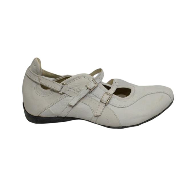 Pantofi deosebiti cu doua curele, D&J Exclusive, Alb