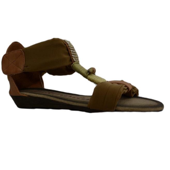 Sandale confortabile cu barete late, D&J Exclusive,, Bej, 41