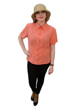 Camasi cu croi drept, D&J Exclusive, Portocaliu Camasi cu croi drept, D&J Exclusive, Portocaliu