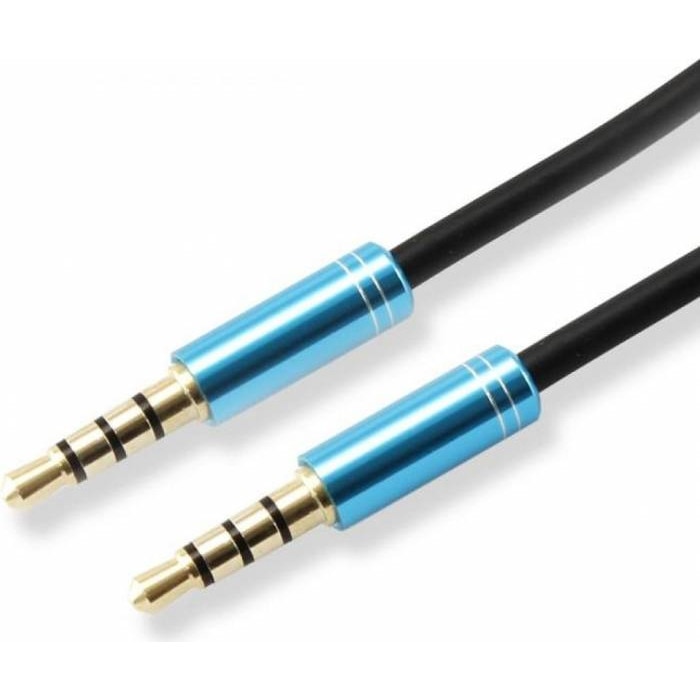 Cablu audio SBOX 3.5mm-3.5 mm - 1.5 m blue ; Connectors: Metal with gold plated plug - CAB0105
