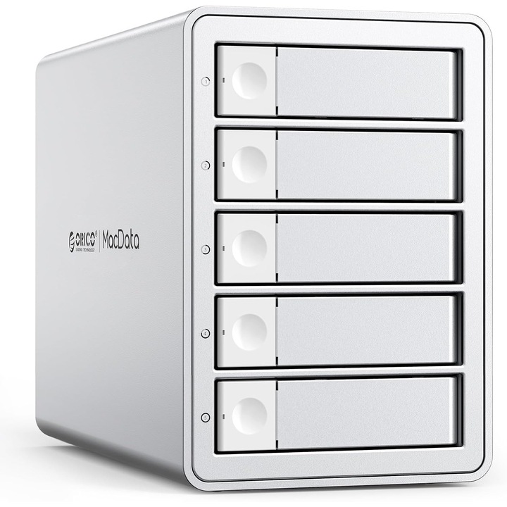 Докинг станция Orico 5 Bay USB-C 3.1, 110TB, алуминиево охлаждане