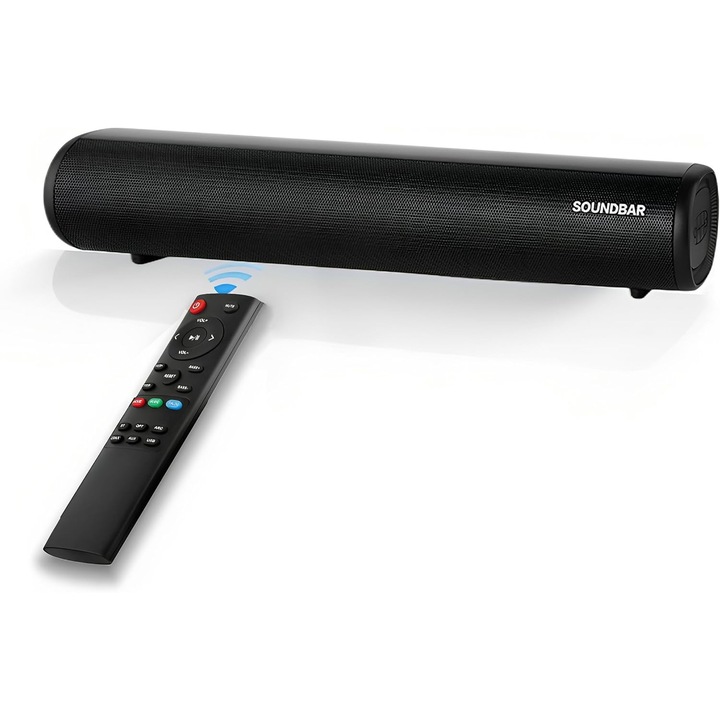 Soundbar Winnes, 30W, Subwoofer Wireless, Bluetooth, 50cm