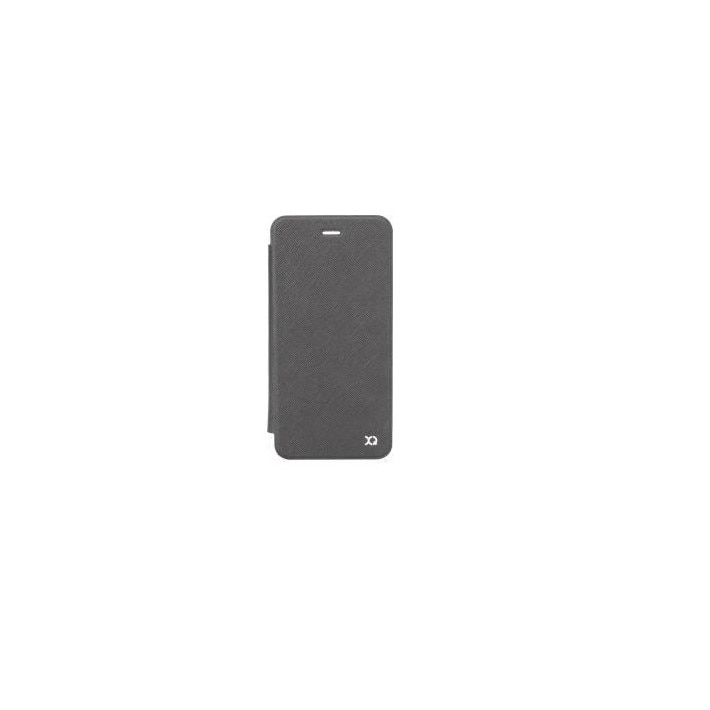 Pachet Xqisit Flap Cover Adour iPhone6plus/6splus stonebw - XQ23702 + Suport magnetic Tellur MCM3 pentru ventilatie, plastic, Negru