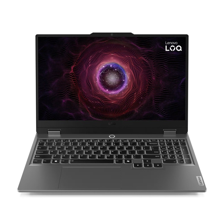 Лаптоп Lenovo LOQ 15AHP9, 83DX00GDBM, 15.6", AMD Ryzen 7 7445HS (6-ядрен), NVIDIA GeForce RTX 4050 (6GB GDDR6), 16GB 5600MHz (1x16GB) DDR5, Сив