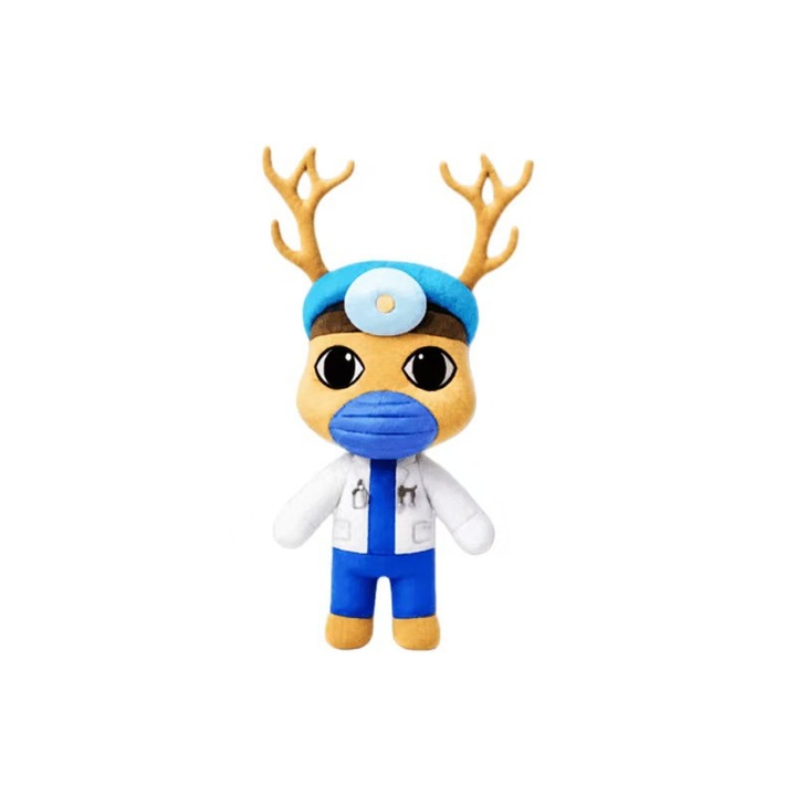 34CM Jucarie din Plus Caprioara Doctor in Picioare, Bytelike, Animal Hospital plush