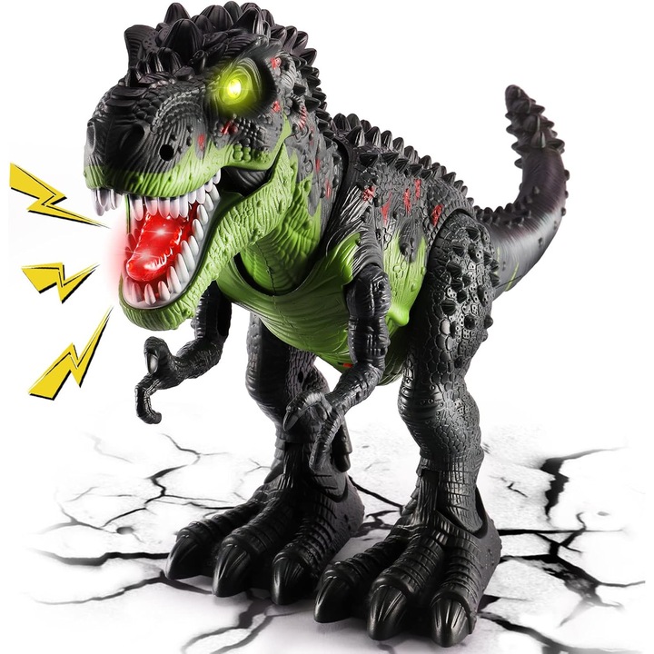Динозавър T-Rex 47см Робот Играчка със Светлини и Звуци за Деца