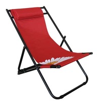 scaun pliant 3 pozitii pentru plajacamping flower 57 culoare rosie imagen 25_0_
0
