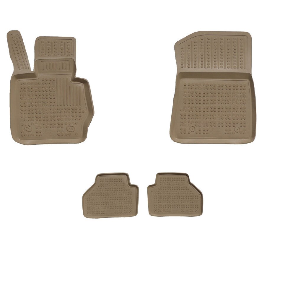 Covorase premium LUX BEJ interior cauciuc BMW X3 F25 dupa 2011