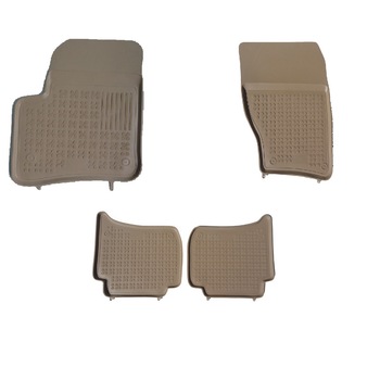 Covorase premium LUX BEJ interior cauciuc Volkswagen Touareg I 2002-2010 Covorase premium LUX BEJ interior cauciuc Volkswagen Touareg I 2002-2010