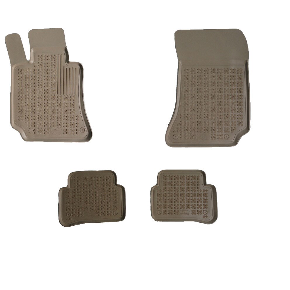 Covorase premium LUX BEJ interior cauciuc Mercedes C-Klasse W204 dupa 2007