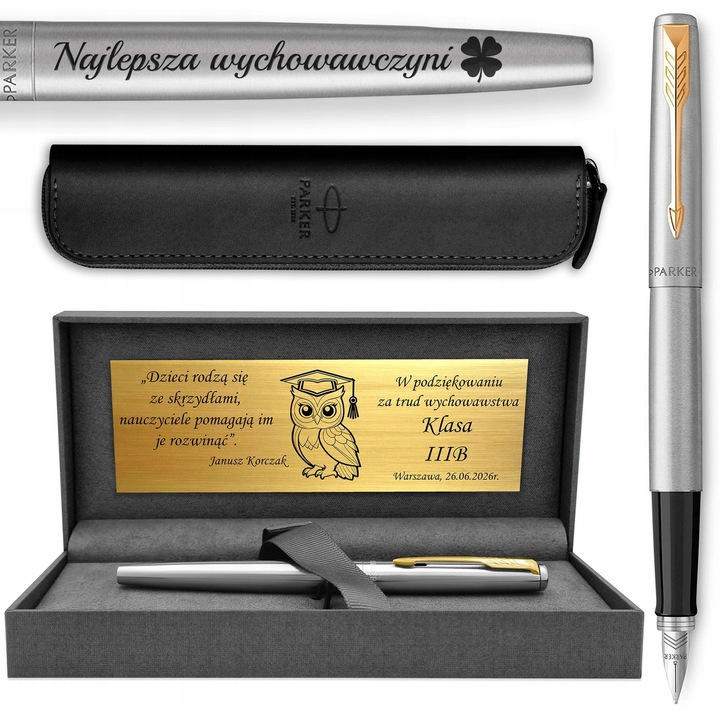 Химикалка Parker Jotter GT с гравиране + кутия - Престижен подарък