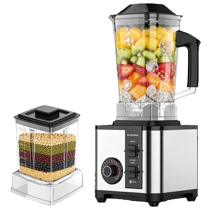 Blender electric 400ml, mini blender portabil pentru smoothie, albastru