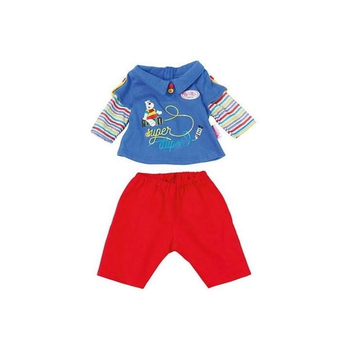 Baby Born 823927 - Set Zilnic „Super Duper” - Papusa