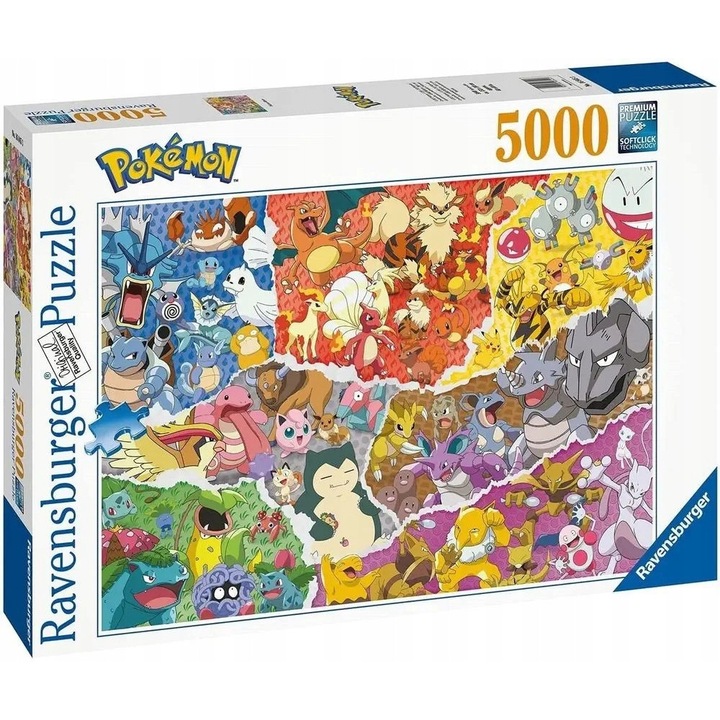 Пъзел Ravensburger Pokemon 5000 части - Предизвикателство за колекционери