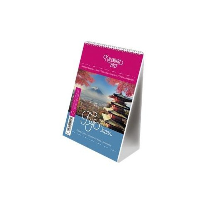 Calendar de birou Michalczyk i Prokop 2027 B6, vertical, cu spirala, multicolor