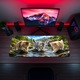 Mousepad Deskmat Pisici in natura model 2 800x400x4mm margini cusute Motrix