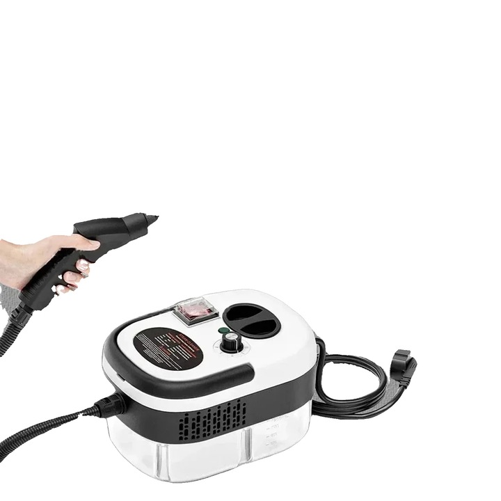 Curatator cu abur 8785371880803, 2500W, furtun 2 m, elimina 99.9% din bacterii, alb/negru, 190 x 150 x 130 mm
