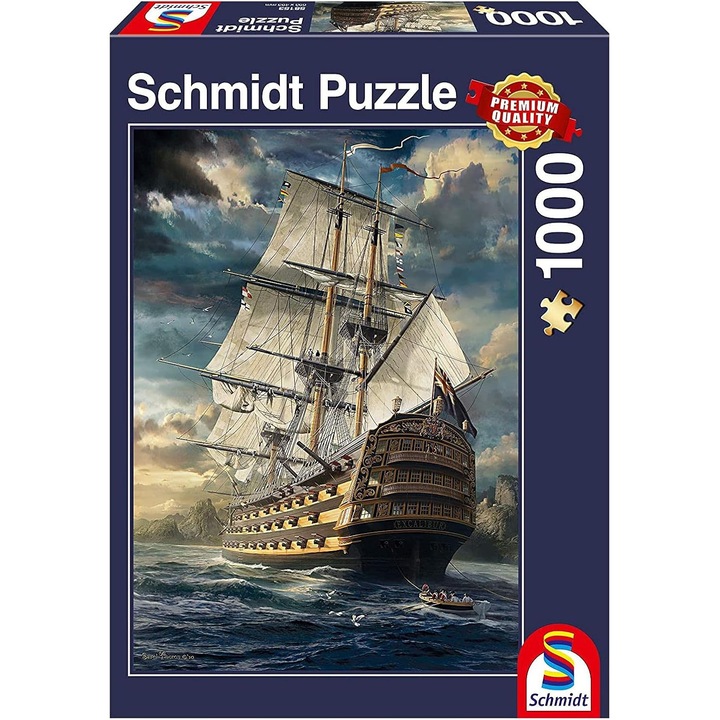 Пъзел Schmidt SCH58153 Комплект Ветроходни лодки (1000 части) - Многоцветен