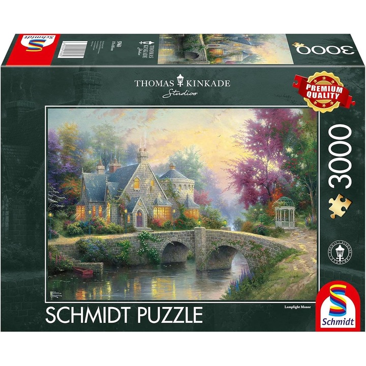 Пъзел Thomas Kinkade, 3000 части, Schmidt Spiele, Seara Linistita